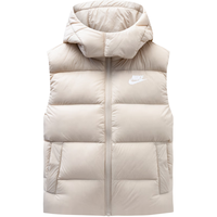 NIKE  耐克童装男女童羽绒马甲儿童可拆卸连帽上衣 白沙色 150/72(M)