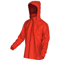 迪卡侬 运动外套男春秋轻薄防风足球夹克MSGJ烈焰红XL 4547606