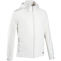 DECATHLON 迪卡侬 外套男春秋保暖防风加绒连帽卫衣跑步训练开衫夹克 月岩灰 L