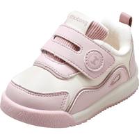 牧童童鞋婴儿学步鞋男2023冬款革面防水保暖女宝宝面包鞋 藕荷粉 15