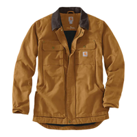 carhartt男夹克户外保暖上衣加厚羊毛工装外套耐磨耐脏春秋104293 Carhartt Brown L（适合胸围106-111cm）