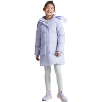 moodytiger儿童羽绒服男女童23冬季三防加厚保暖中长款鹅绒服 宇宙紫 150cm