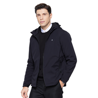 杉杉 冬季男式夹克连帽加绒夹克防水保暖防风