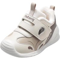 牧童小虎鲸女宝宝鞋24冬款加绒保暖棉鞋软底机能学步鞋男 燕麦米19