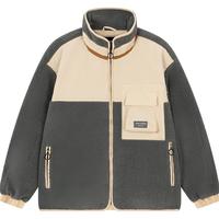 Semir 森马 外套男仿羊羔绒拼接工装上衣冬季个性复古超宽松夹克