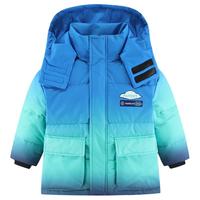 雪中飞 SNOWFLYING kids儿童羽绒服男童冬季洋气中大童女童短款渐变羽绒服