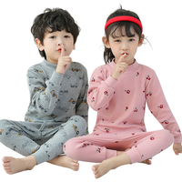 儿童内衣套装纯棉女童保暖秋衣秋裤男童全棉毛衫大童睡衣小孩春秋