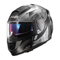 LS2摩托车头盔男女3C碳纤维全盔四季防雾赛车雷霆奉赛道跑盔FF805 黑色碳纤6K L(57-58)