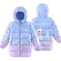 Disney/迪士尼 保暖加厚 儿童羽绒服 蓝紫渐变513360,紫色迷彩513360,粉蓝渐变513360,蓝色渐变011,紫色渐变011,蓝紫渐变短款513363,紫色迷彩短款513363
