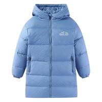 雪中飞 SNOWFLYING 儿童中长款连帽洋气羽绒服
