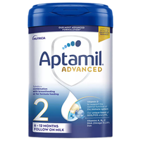 爱他美白金英国版 幼儿配方奶粉 2段(6-12个月) 800g(箱装*4)