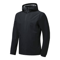 QIAODAN 乔丹 运动外套秋冬款男防泼水连帽防风衣男休闲运动开衫夹克男冲锋男