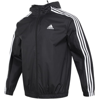 阿迪达斯 （adidas）外套男装 2024户外跑步运动服透气休闲服宽松防风夹克男 HE9915-防风速干- XL 175-195斤