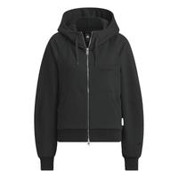 adidas 阿迪达斯 轻运动女装冬季运动连帽夹克外套IZ4570 黑色 A/XS