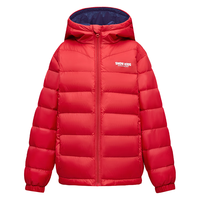 雪中飞 SNOWFLYING童装儿童轻薄羽绒服男童2023中大童女童薄款外套冬中国红170cm