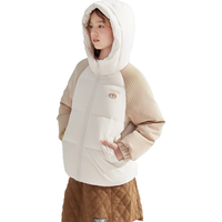 巴拉巴拉 女童羽绒服童装中大童拼接儿童加厚甜美外套