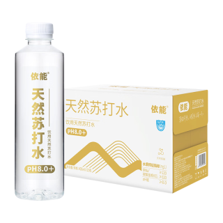 依能 天然苏打水无添加弱碱性饮用水 400ml*15瓶 整箱装 经典400ml*15瓶
