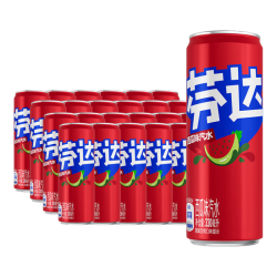 芬达 可口可乐（Coca-Cola）芬达 Fanta 西瓜味 汽水 碳酸饮料 330ml*24罐 整箱装