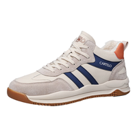 卡帝乐鳄鱼（CARTELO）加绒保暖运动跑步鞋子男耐磨柔韧旅游慢跑鞋 QH8008M 沙深蓝 43