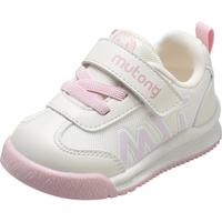 牧童童鞋学步鞋2024春季男童机能软底面包鞋女宝宝 椋鸟粉 18码