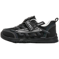 泰兰尼斯学步鞋男宝宝春季童鞋365系列运动鞋网布透气跑步鞋 黑色 18码 内长12.5适合脚长11.3~11.7