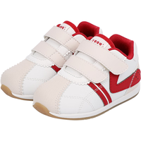 DR.KONG 江博士 春季男女宝宝轻便透气儿童步前鞋舒适简约百搭学步婴儿童鞋 米/红 20码 脚长约11.4-11.9