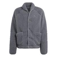 adidas阿迪达斯三叶草男装冬季加绒加厚运动夹克外套IJ0716 深灰 AL
