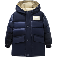 Levi's李维斯童装冬季男童羽绒服儿童双面穿保暖外套 深宝蓝色 110/56(5)