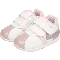 江博士春季男女宝宝轻便透气儿童步前鞋舒适简约百搭学步婴儿童鞋 米/粉红 19码 脚长约10.7-11.3