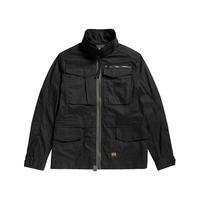 G-STAR RAW2024春新Rovic男士修身梭织磨毛防风防水休闲立领夹克外套D24282 暗夜黑 M