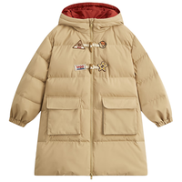 马骑顿 MQD童装【拜年服】男大童23冬喜庆国风羽绒服 卡其 110cm
