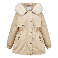 香影大毛领派克服女中长收腰工装90白鸭绒羽绒服外套