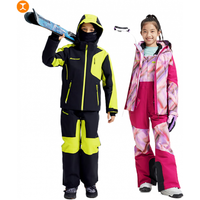moodytiger儿童滑雪服23年冬季primaloft专业p棉防水透气保暖滑雪服套装 【背带裤】量子绿光 175cm
