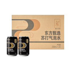 东方甄选 零卡无糖苏打气泡水  330ml*24罐