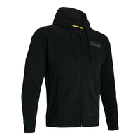 安德玛 UNDER ARMOUR 秋冬Rock强森男子高克重棉织训练运动外套1380151 黑色001 L