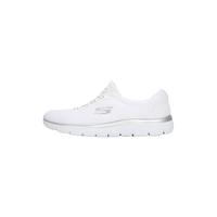 斯凯奇(Skechers)跑步鞋女鞋子减震耐磨休闲鞋软底鞋低帮健步鞋网面透气运动鞋 12980-WSL/一脚穿/白色 36