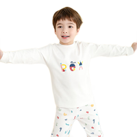 小狗比格儿童内衣套装高腰纯棉秋衣秋裤男女宝宝睡衣春秋婴儿衣服 1423小青蛙 100cm2-3岁