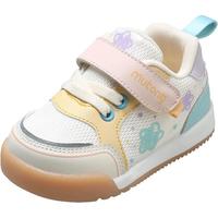 Mutong 牧童 宝宝学步鞋男2024春款透气网面软底星星款面包鞋女 糖果粉 23码  23码内长15.5/适合脚长15.0cm