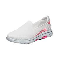 斯凯奇(Skechers)女健步鞋子网面透气休闲运动套脚鞋网面鞋15900/55500 女款-WHP/白色/粉红色 36