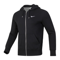 耐克(NIKE)外套男 24春季运动服上衣针织毛圈连帽开衫卫衣宽松休闲夹克 010/黑色/梭织透气 L/130-150斤