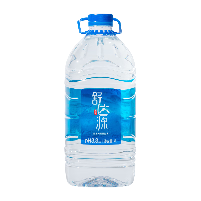 舒达源 天然苏打水 弱碱性饮用水 天然水无添加  4L*2桶 桶装水 整箱泡茶 1箱