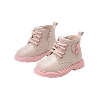 婴幼儿童短筒靴时装靴23年冬季女童靴子棉靴学院风马丁靴