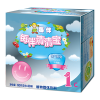 每伴清清宝可搭配菊花晶儿童营养植物配方奶伴植物配方优+1段原味盒装 优加1段原味1盒