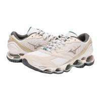 美津浓(MIZUNO)山系配色预言运动跑步鞋 男女休闲鞋WAVE PROPHECY LS 01/银色/沙色/雪松色 40