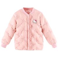 凯蒂猫Hello Kitty儿童羽绒服女童羽绒内胆秋冬白鸭绒外穿轻薄保暖3281粉色130 130cm