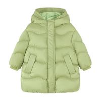 迷你巴拉 MINI BALA 巴拉 冬季女童长款羽绒服宝宝厚款保暖儿童面包服外套