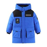 雪中飞 SNOWFLYING 儿童羽绒服男童女童中大童装工装加厚中长款