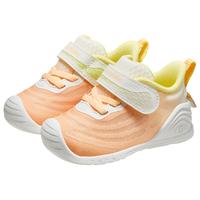 基诺浦（ginoble）宝宝学步鞋24年春季婴儿软底机能鞋8-18个月男女儿童童鞋GB2155 泡芙橙/白色 120mm 脚长11.6-12.4cm