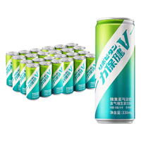 V 力保健 维生素牛磺酸气泡饮330ml*24罐青梅味0糖0脂0卡