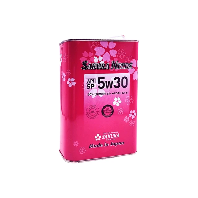 樱花易道（SAKURANEEDS）酯类+PAO全合成汽车机油润滑油5W30日本SP国六标准 5W30 SP 1L装